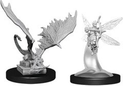 D&D Nolzur's Marvelous Miniatures - W9 Sprite & Pseudodragon